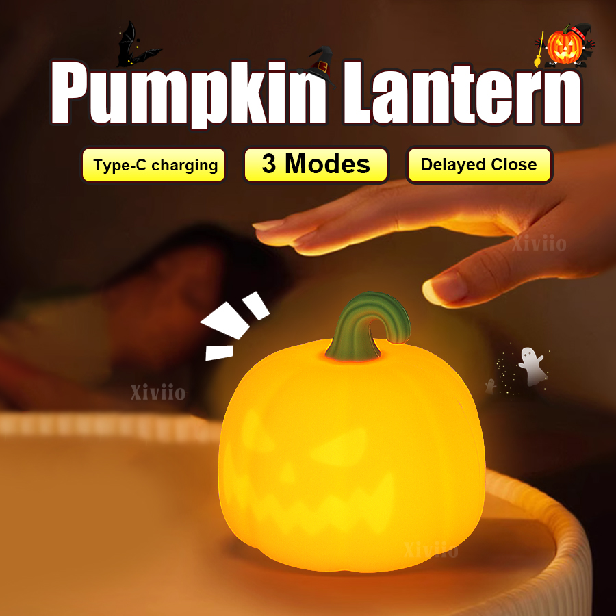 Renewable Energy Battery - Lámpara de calabaza de Halloween, lámpara
