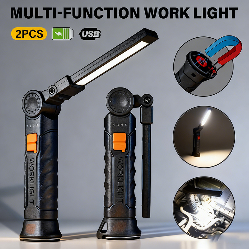 Renewable Energy Battery - Linterna LED COB portátil, luz de