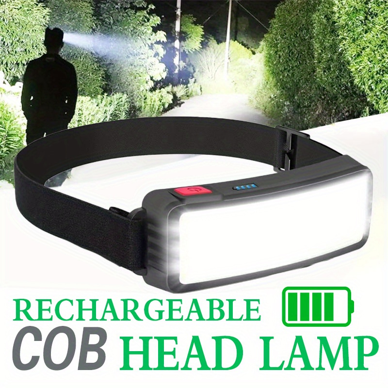 Renewable Energy Battery - Potente linterna frontal LED COB tipo