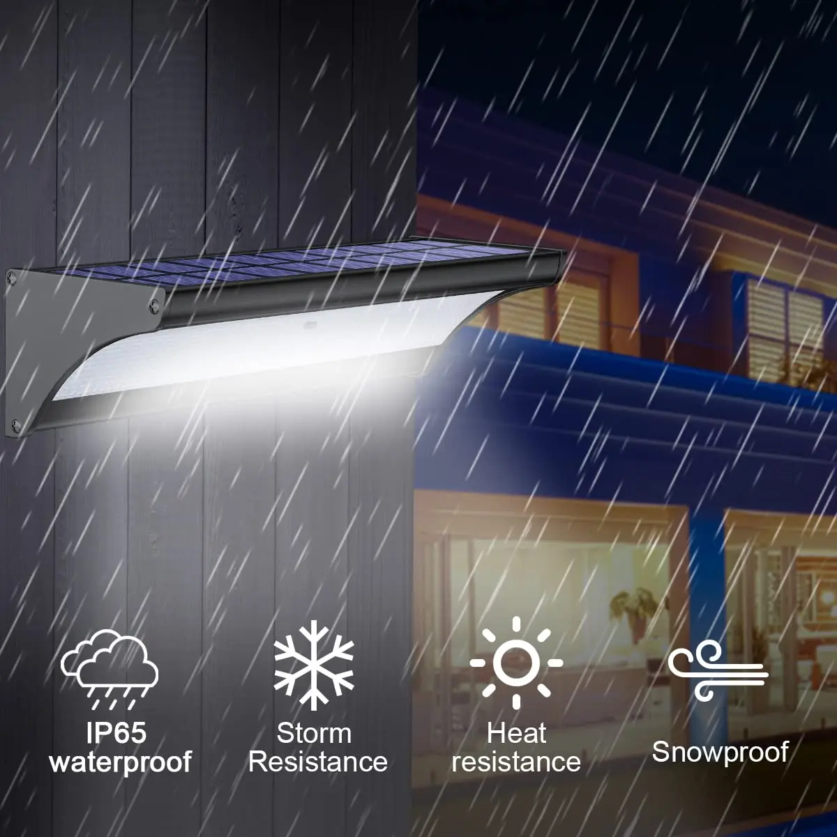 Luz Solar de pared para exteri - Waterproof Junction Box Solar reseña y precio