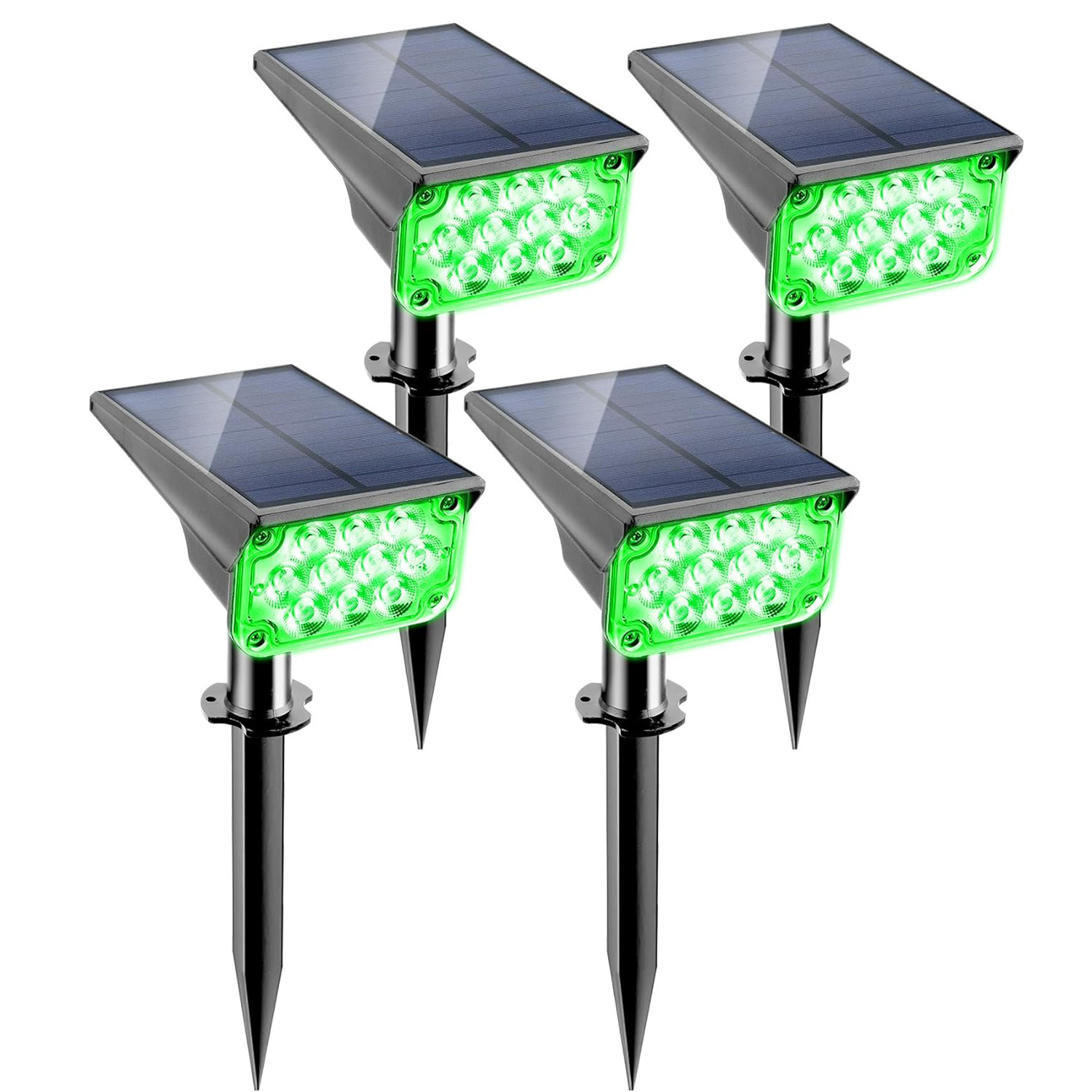 4 Uds foco Solar lámpara de pa - Waterproof Junction Box Solar reseña y precio