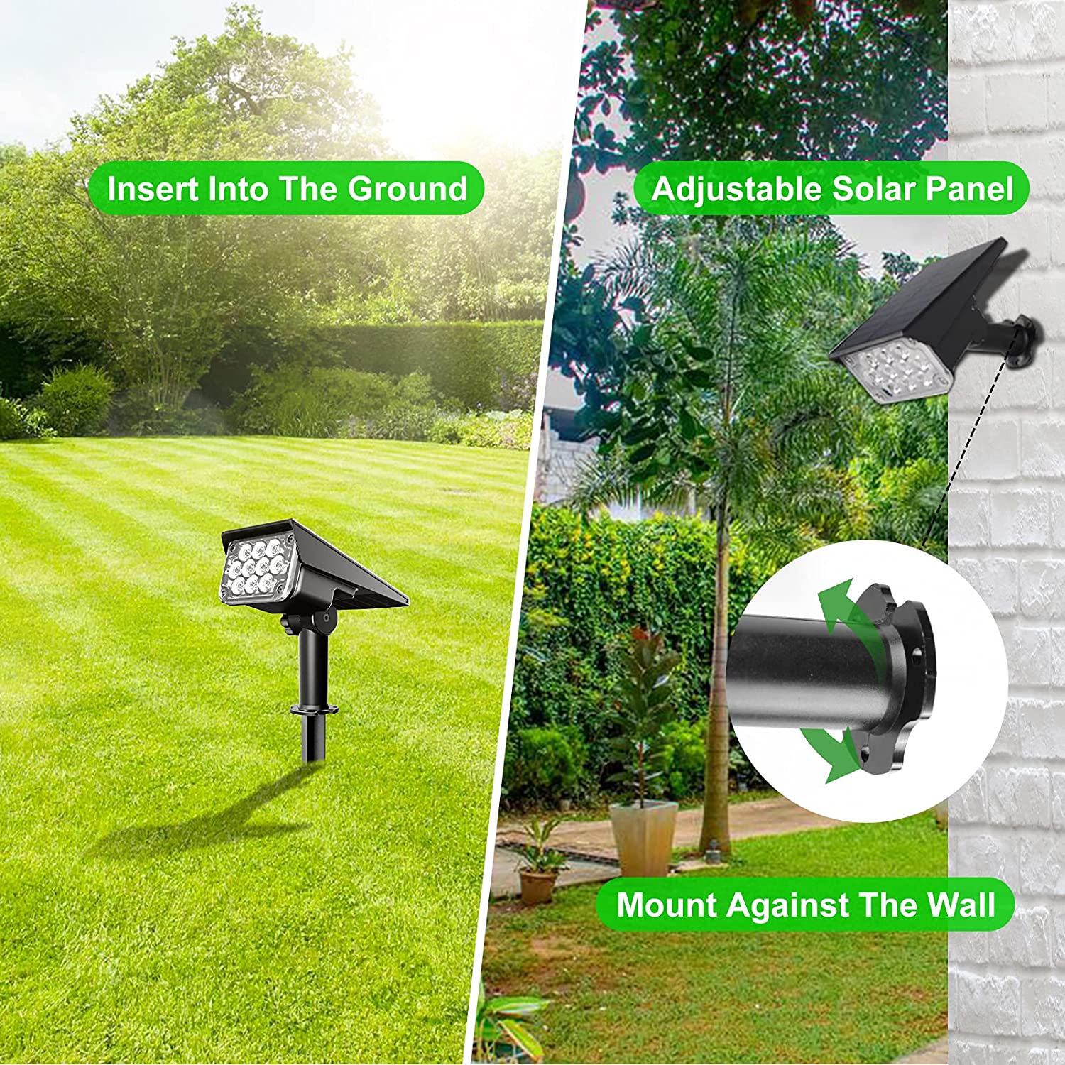 4 Uds foco Solar lámpara de pa - Waterproof Junction Box Solar reseña y precio