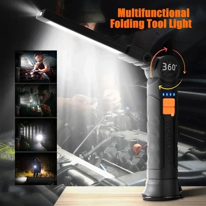 Linterna LED COB portátil, luz - Renewable Energy Battery reseña y precio
