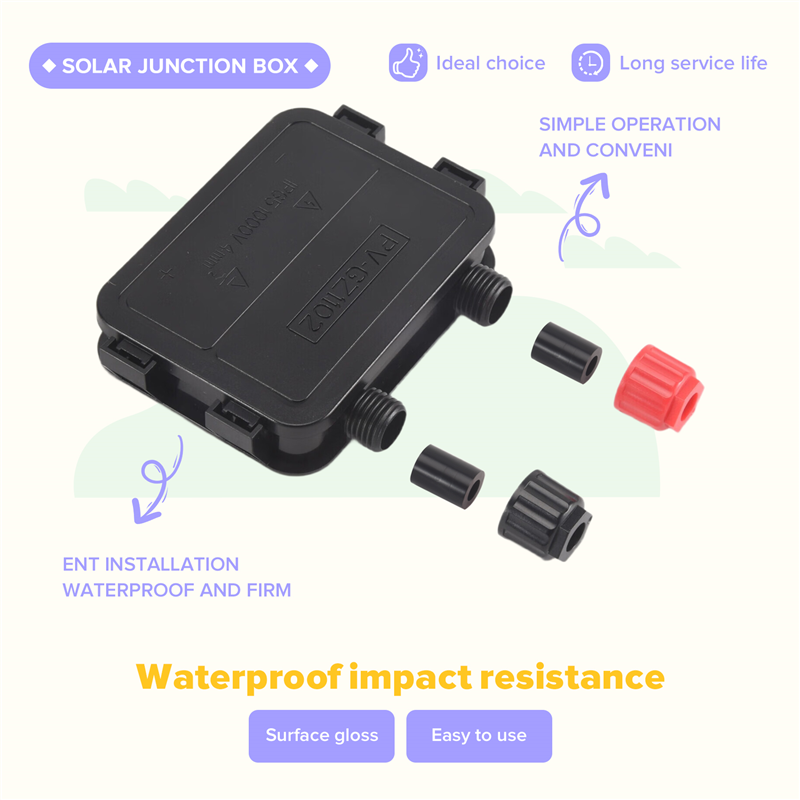 Caja de conexiones fotovoltaic - Waterproof Junction Box Solar reseña y precio