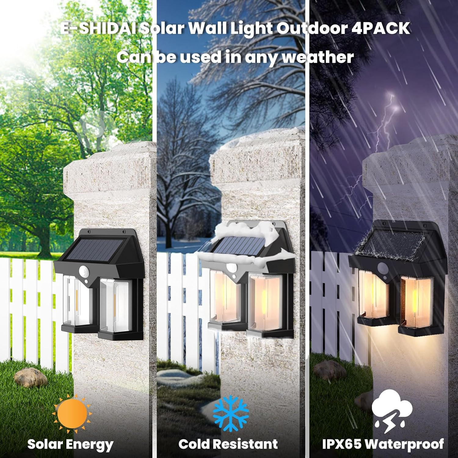 Lámpara de Pared Solar Vintage - Waterproof Junction Box Solar reseña y precio