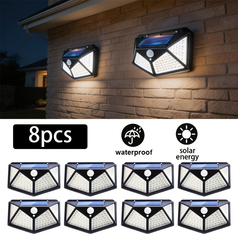 1~8 Piezas de Luces Solares de - Waterproof Junction Box Solar reseña y precio