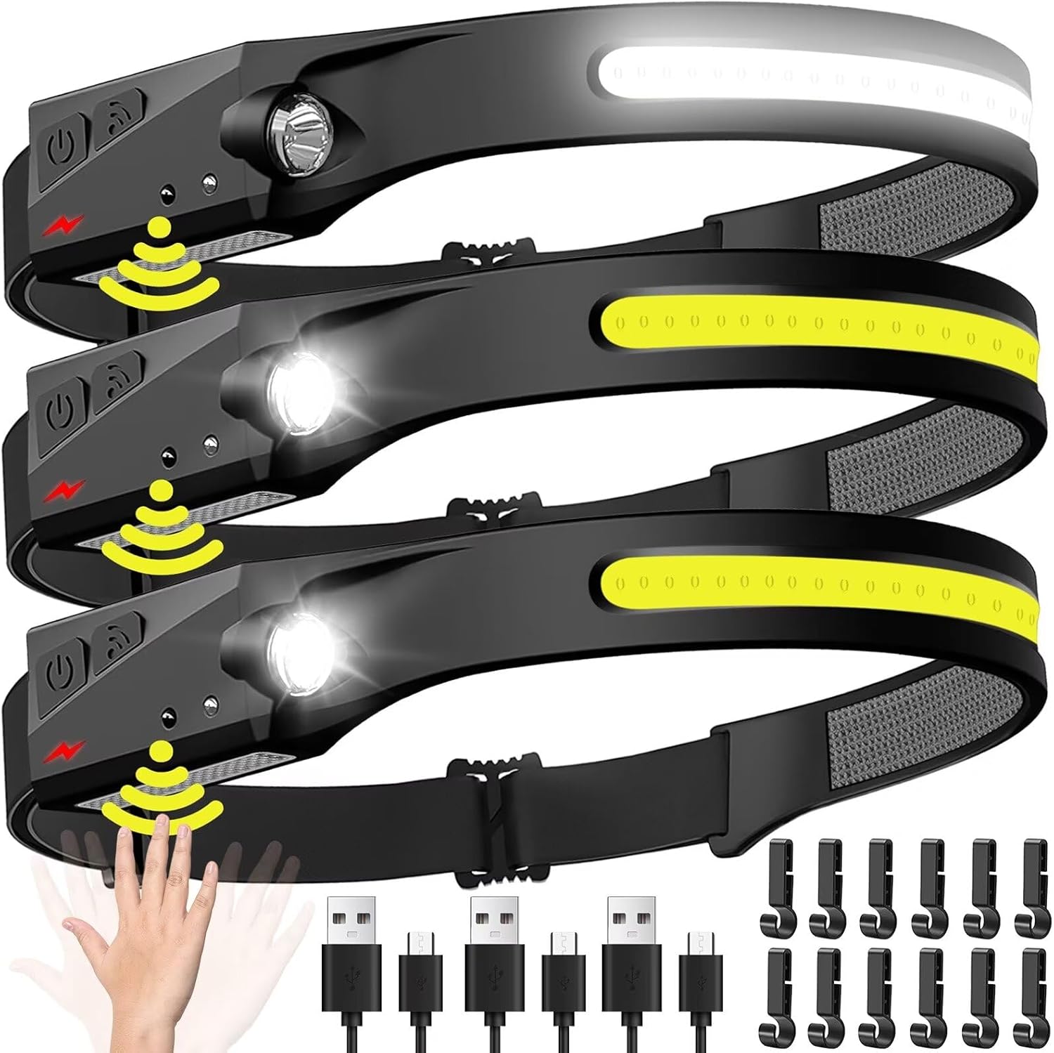Linterna frontal con Sensor, l - Renewable Energy Battery reseña y precio