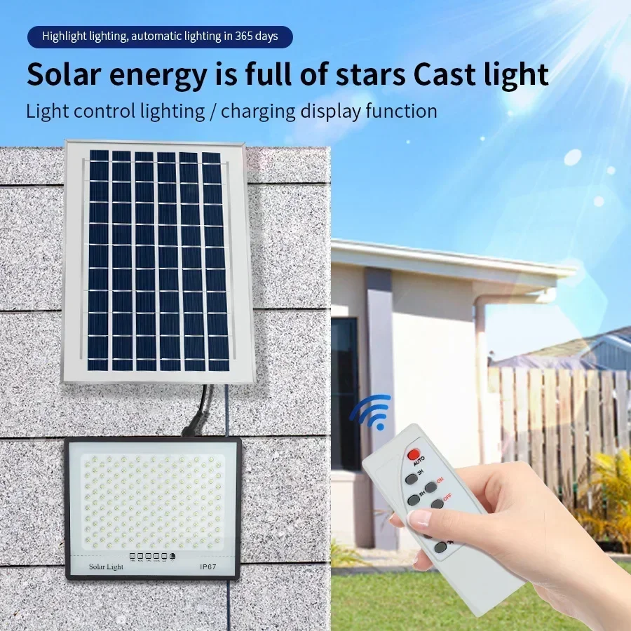 Luces solares de 500W para ext - Waterproof Junction Box Solar reseña y precio