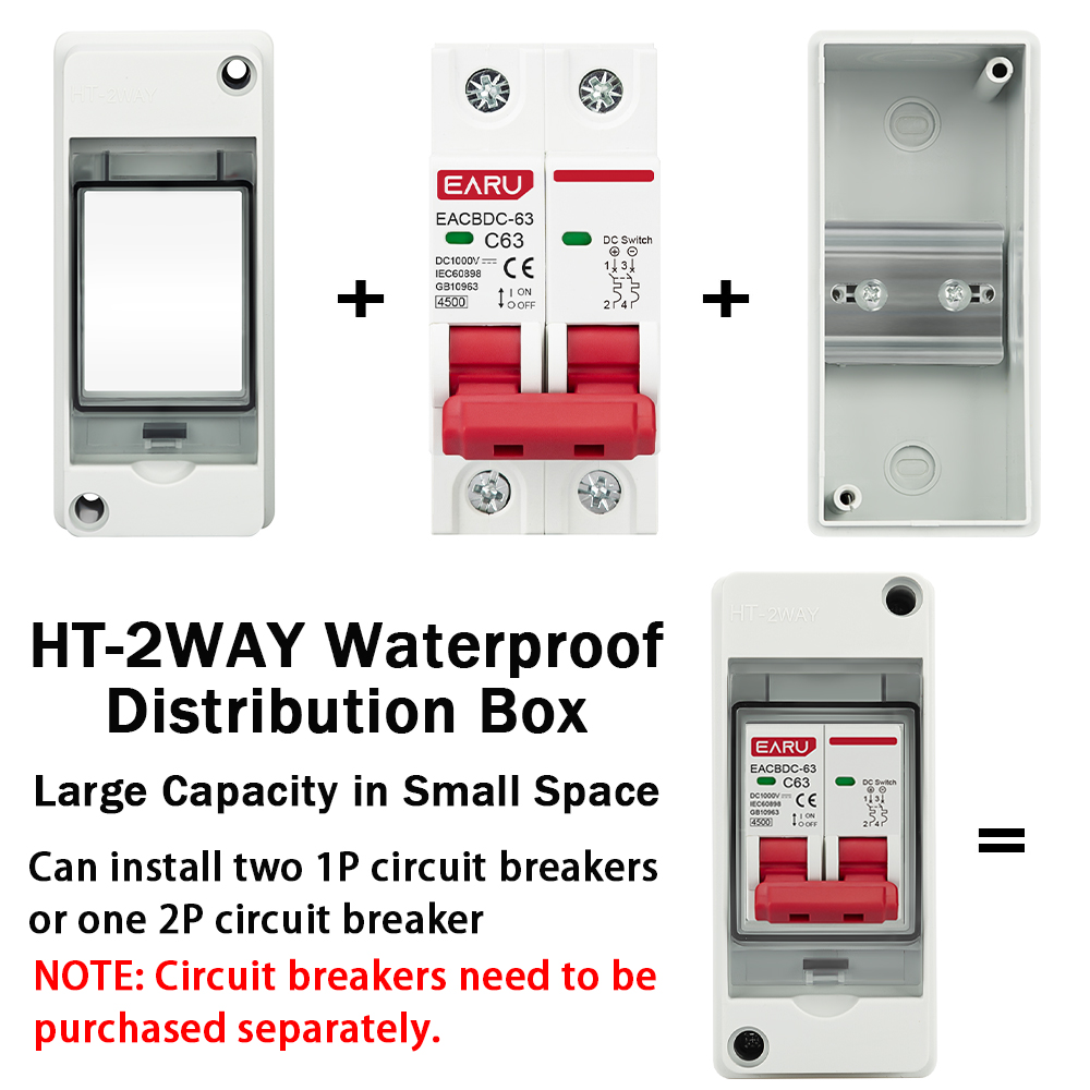 HT-2 IP65 caja de distribución - Waterproof Junction Box Solar reseña y precio